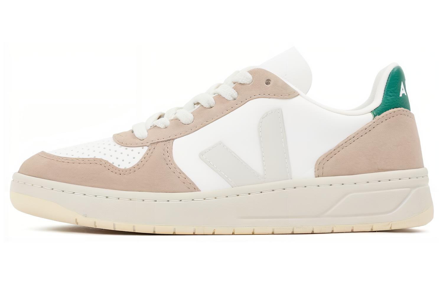 VEJA V-10 Chromfree Low-Top Sneakers 'White Beige Green' VX0502961