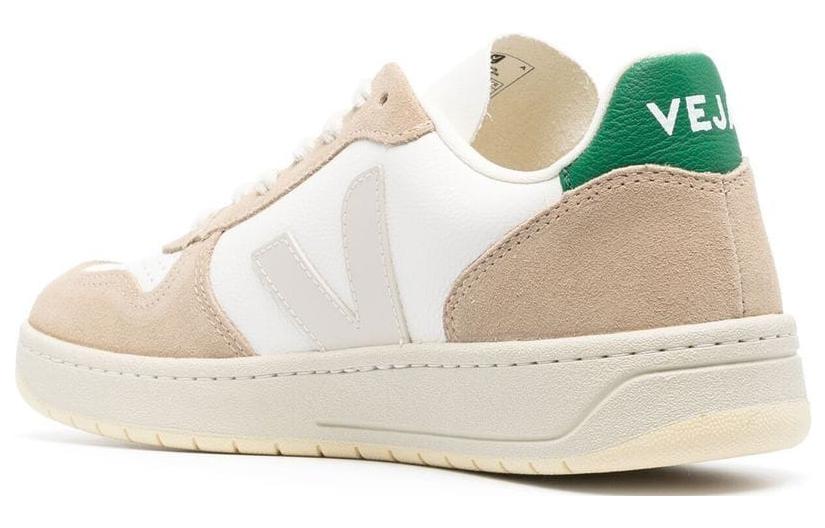 Purchase VEJA V-10 无铬低帮运动鞋 '白绿米色' VX0502961