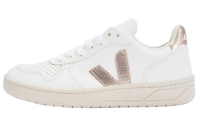 Buy VEJA V-10 Chromfree Zapatillas Bajas 'Blanco Oro' VX0502935