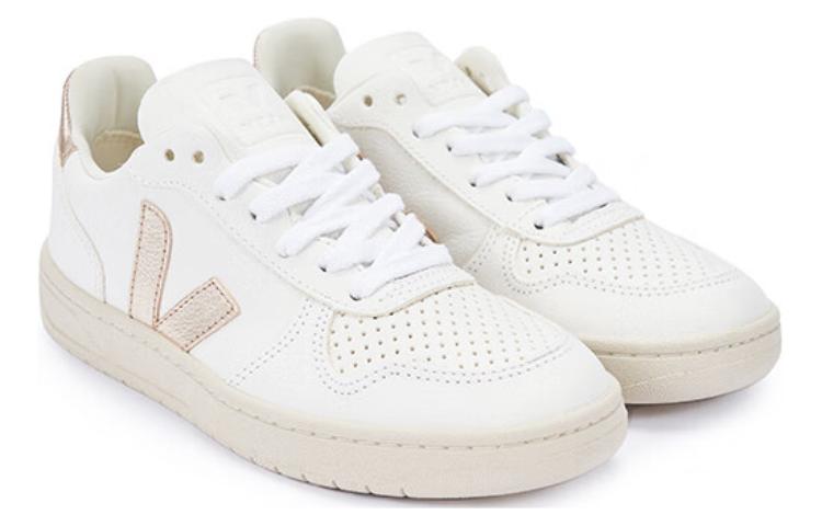 Order VEJA V-10 Chromfree Zapatillas Bajas 'Blanco Oro' VX0502935