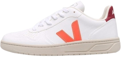 VEJA V-10 CWL 'White Orange Fluo Marsala' VX0702785A VEJA V-10 CWL 'White Orange Fluo Marsala' VX0702785A
