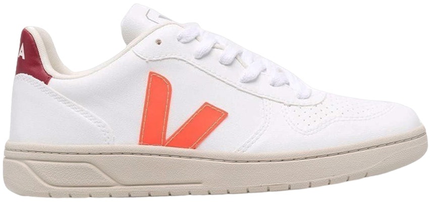 VEJA V-10 CWL 'White Orange Fluo Marsala' VX0702785A Order VEJA V-10 CWL 'White Orange Fluo Marsala' VX0702785A
