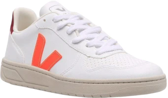 Lookbook VEJA V-10 系帶板鞋 男女同款 白橙