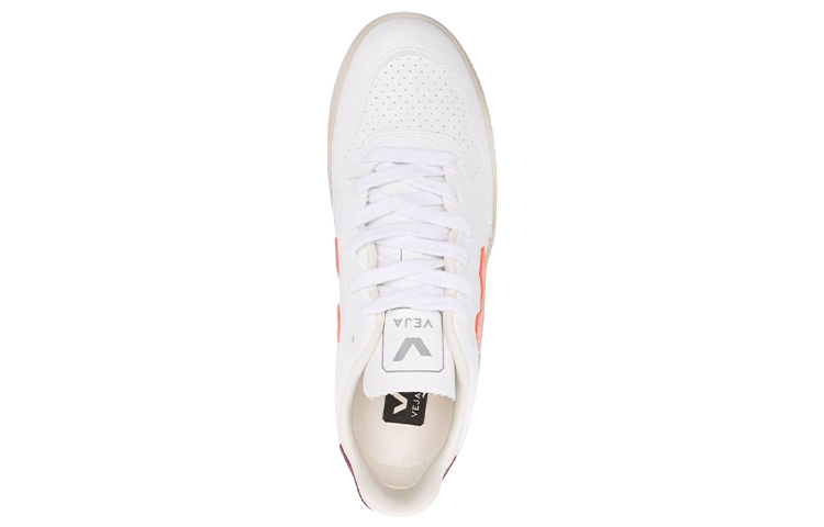 Shop VEJA V-10 CWL ''Blanc Orange Fluo Marsala'' VX0702785A