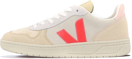 VEJA V-10 Lace-Up 'Beige Neon Pink' VX032188 VEJA V-10 Lace-Up 'Beige Neon Pink' VX032188
