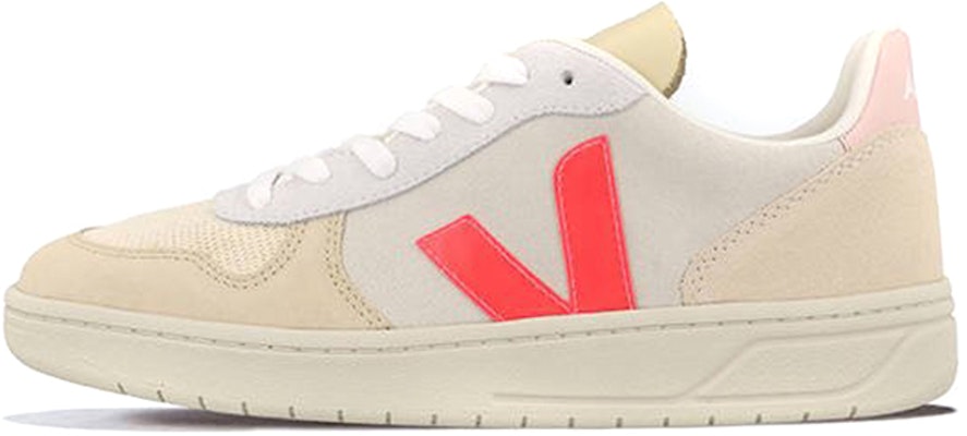VEJA V-10 Lace-Up 'Beige Neon Pink' VX032188 Buy VEJA V-10 Lace-Up 'Beige Neon Pink' VX032188