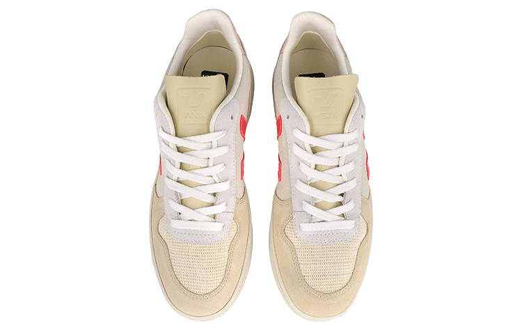 Lookbook VEJA 皮革 百搭休閒時尚板鞋 男女同款 米色