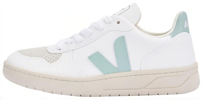 VEJA V-10 Lace-Up Sneakers 'White Matcha Grey' VX0703062 VEJA V-10 Lace-Up Sneakers 'White Matcha Grey' VX0703062
