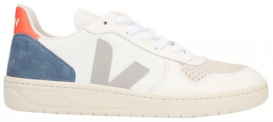 VEJA V-10 Lace-Up Sneakers 'White Oxford Grey' VX022303B Order VEJA V-10 Lace-Up Sneakers 'White Oxford Grey' VX022303B
