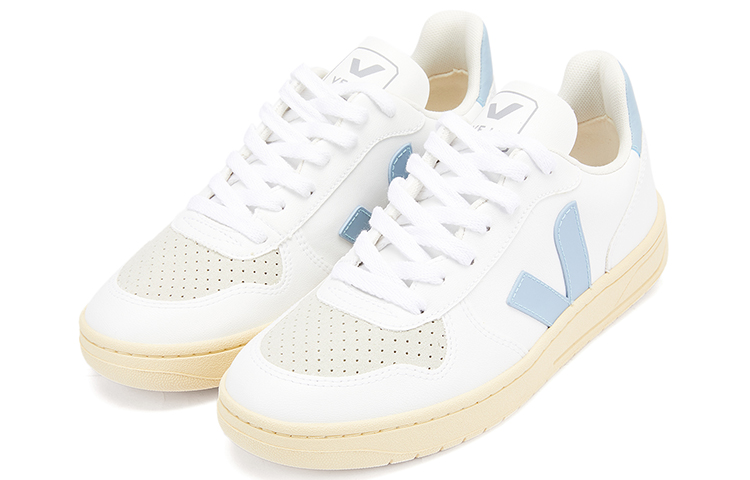 Order VEJA V-10 系带运动鞋 '白色钢黄油底' VX072728