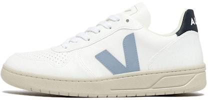 VEJA V-10 Lace-Up Sneakers 'White Steel Nautico' VX0703111 VEJA V-10 Lace-Up Sneakers 'White Steel Nautico' VX0703111