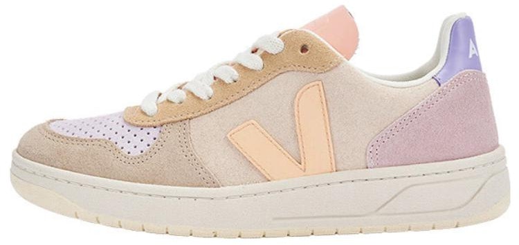 veja-v-10-lace-up-suede-sneakers-beige-yellow-pink-vx-0302908