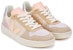 VEJA V-10 Kasut Sneakers Suede 'Beige Kuning Merah Jambu' VX0302908