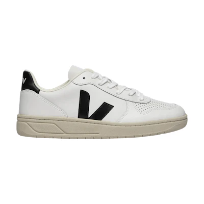 VEJA V-10 Leather 'Extra White Black'