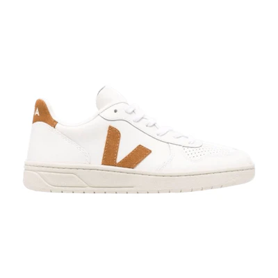 VEJA V-10 Leather 'Extra White Camel'