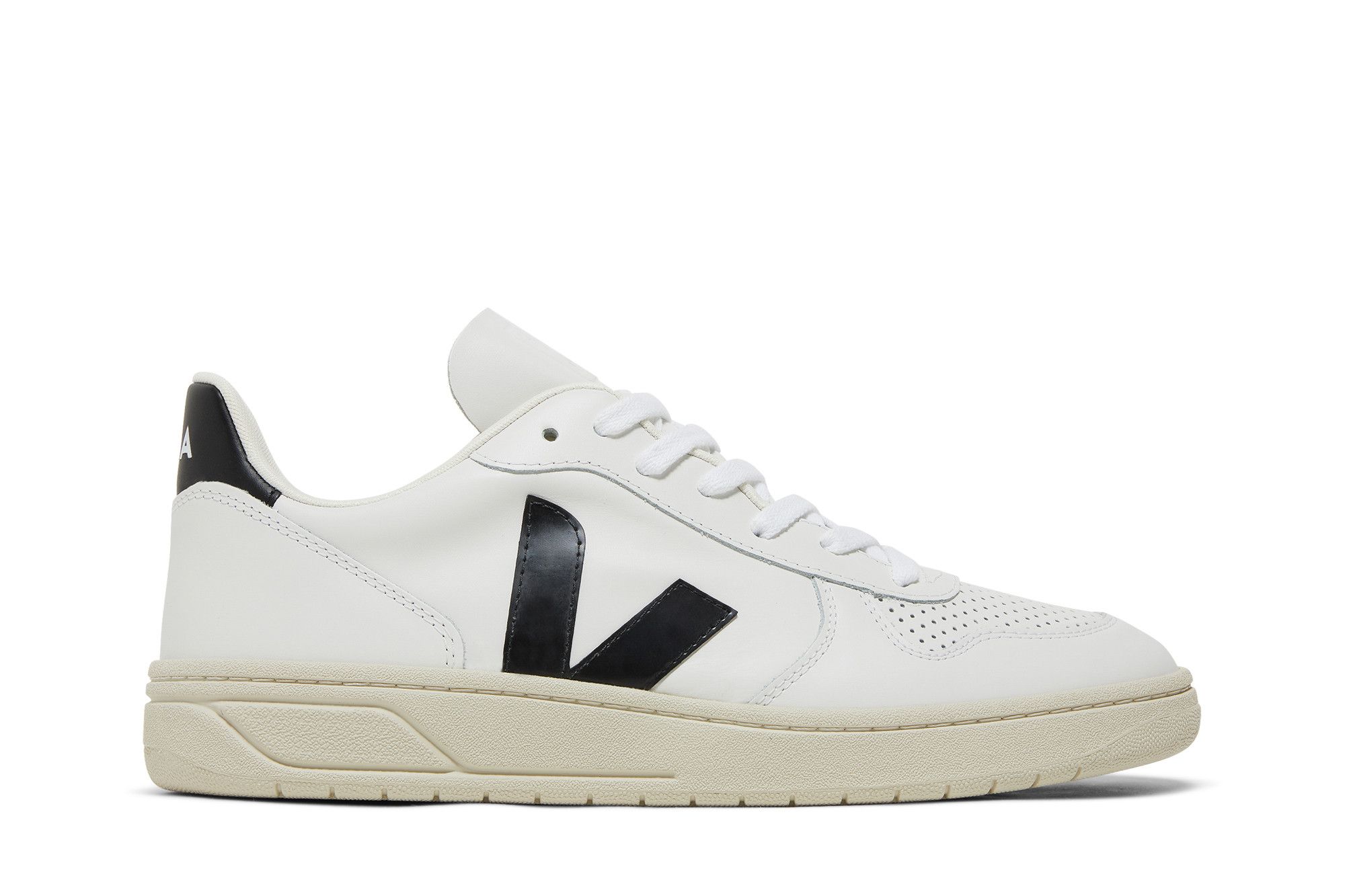 VEJA V-10 Leather 'White Black' VX020005/VX020005B