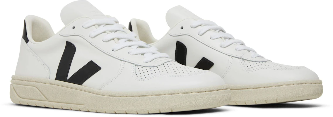 VEJA V-10 Leder ''Weiß Schwarz'' VX020005/VX020005B Cheap VEJA V-10 Leder ''Weiß Schwarz'' VX020005/VX020005B