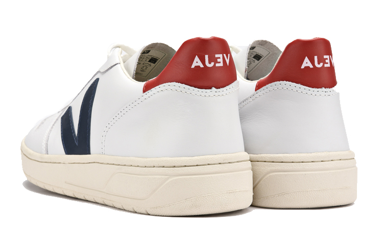 Lookbook VEJA V-10 レザー ホワイト/ノーチコ (Veja V-10 レザー 白/紺) VX021267