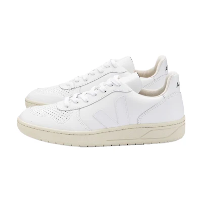 VEJA V-10 Leather 'White White'