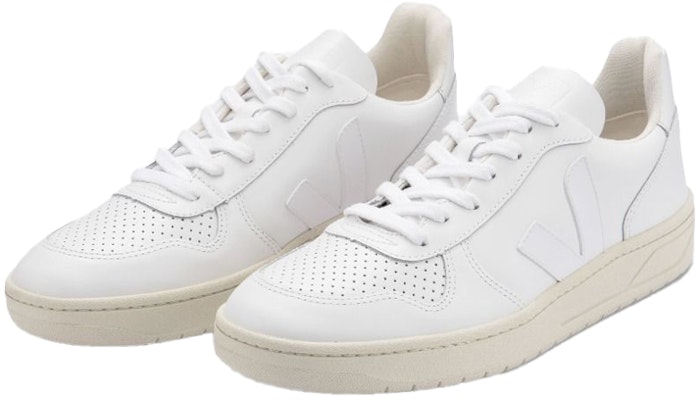 VEJA V-10 Leather 'White White' VX021270 Lookbook VEJA V-10 Leather 'White White' VX021270
