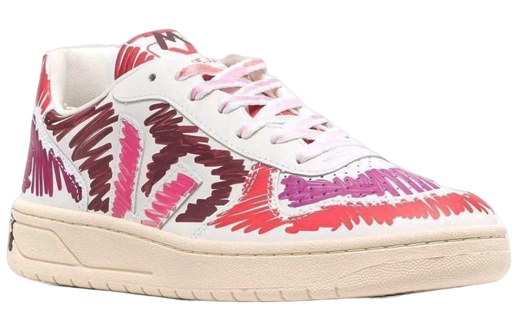 Order VEJA V-10 皮革 x Marni 火星红拼色多色鞋 VXMS-2899B-V1020-00R82