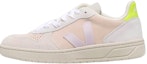 Buy Kasut VEJA V-10 Low-Top 'Beige Ungu Terang Kuning Neon' VX0302805A