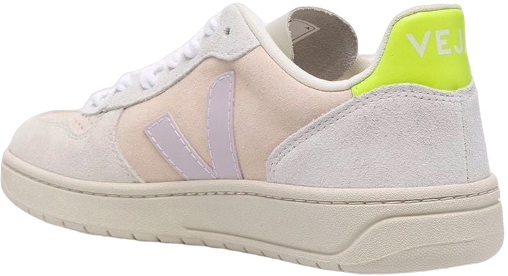 Kasut VEJA V-10 Low-Top 'Beige Ungu Terang Kuning Neon' VX0302805A Lookbook Kasut VEJA V-10 Low-Top 'Beige Ungu Terang Kuning Neon' VX0302805A