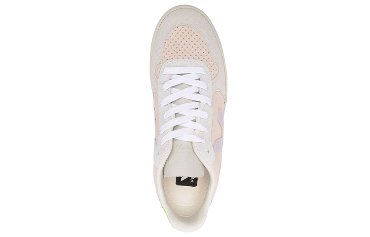 Shop Sneaker VEJA V-10 Low-Top 'Beige Ungu Muda Kuning Neon' VX0302805A