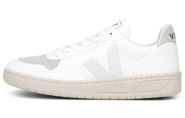 VEJA V-10 Low-Top Sneakers 'Full White Natural' VX072530A