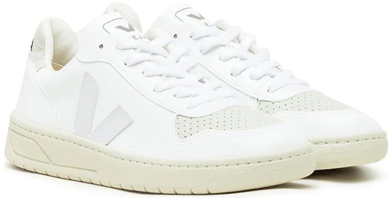 VEJA V-10 Low-Top Sneakers 'Full White Natural' VX072530A Shop VEJA V-10 Low-Top Sneakers 'Full White Natural' VX072530A