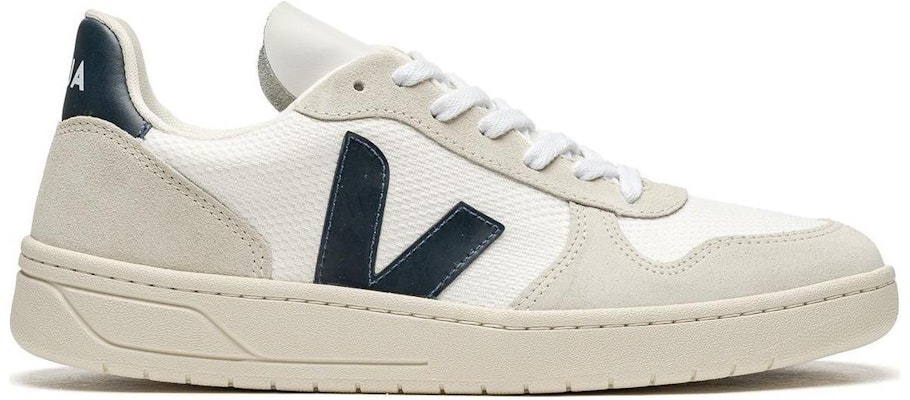 VEJA V-10 Panelled Low-Top Sneakers 'White Beige Black' VX0101380 Order VEJA V-10 Panelled Low-Top Sneakers 'White Beige Black' VX0101380