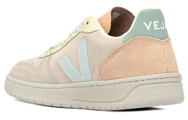 Shop VEJA V-10 Scamosciata ''Sable Menthol-Multico'' VX0303135