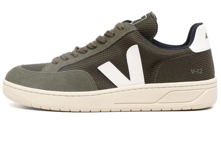 Buy VEJA V-12 耐磨防滑 系帶運動板鞋 綠色