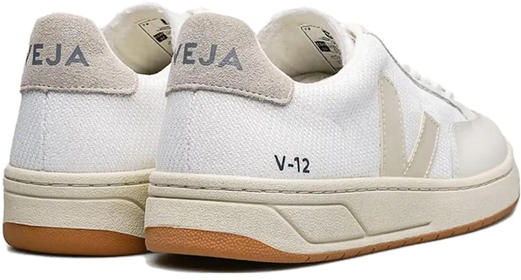 VEJA V-12 網布 圓頭平底 低筒 帆布鞋 男女款 白色 Shop VEJA V-12 網布 圓頭平底 低筒 帆布鞋 男女款 白色