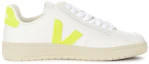 Order VEJA V-12 Cuir ''Blanc Extra Vert Néon'' XD022649