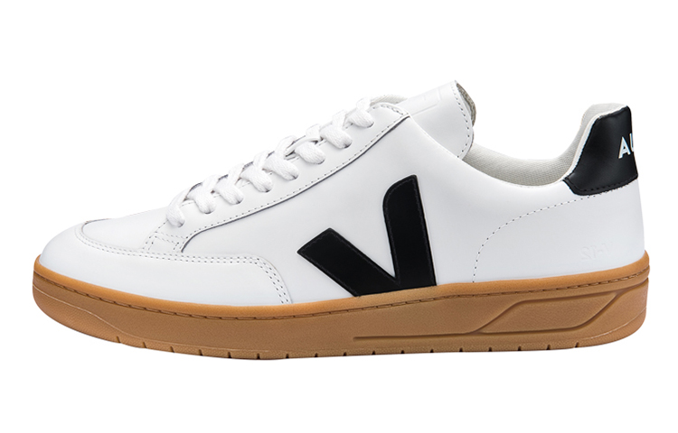 VEJA V-12 Leather 'White Black Natural' XD021816