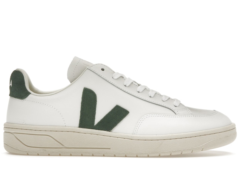 Buy VEJA V-12 皮革 'White Cyprus' XD0202336A/XD0202336B