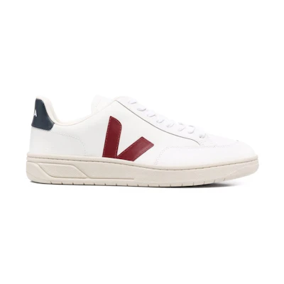 VEJA V-12 Leather 'White Marsala Nautica'