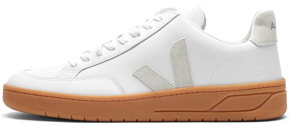 VEJA V-12 Pelle ''Bianco Naturale Suola Naturale'' XD021821 Buy VEJA V-12 Pelle ''Bianco Naturale Suola Naturale'' XD021821