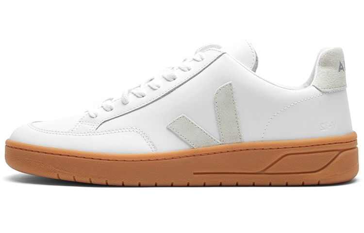 Buy VEJA V-12 レザー ホワイトナチュラル (VEJA V-12 レザー 白) XD021821