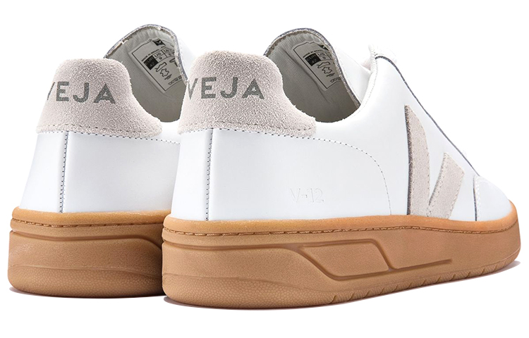 Lookbook VEJA V-12 Pelle ''Bianco Naturale Suola Naturale'' XD021821