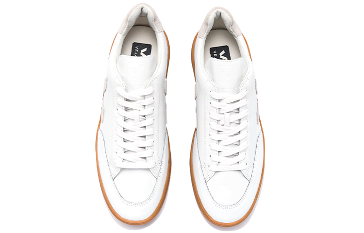 Shop VEJA V-12 Pelle ''Bianco Naturale Suola Naturale'' XD021821