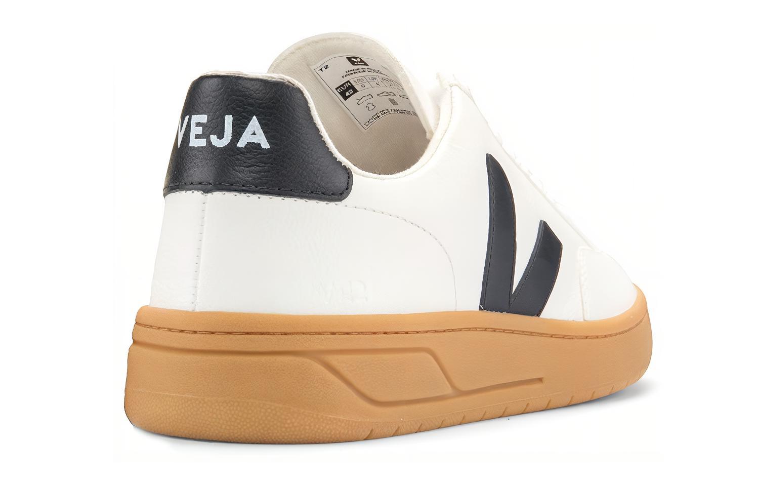 Shop VEJA V-12 Cuir ''Blanc Nautico Semelle Gomme'' XD022185