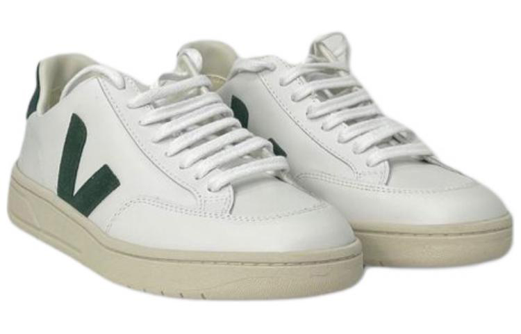 Lookbook VEJA V-12 白绿真皮运动鞋 XD202336