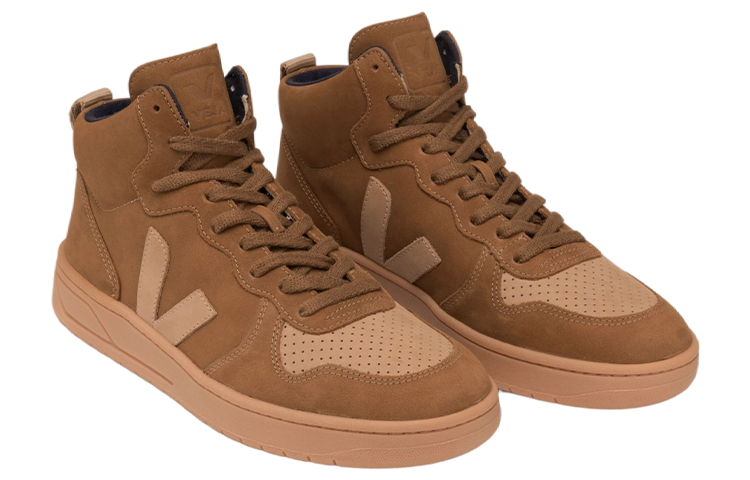 Lookbook VEJA V-15 ''Bruin Geel Hoge Sneakers'' vq1302616