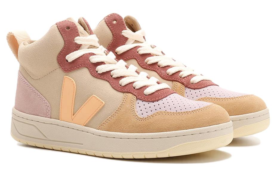 Order VEJA V-15 High-top Suède ''Peach Beige'' VQ0302897