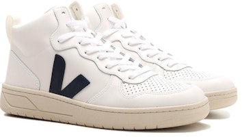 VEJA V-15 皮革 '白色 航海蓝' 运动鞋 VQ0203086 Lookbook VEJA V-15 皮革 '白色 航海蓝' 运动鞋 VQ0203086