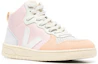Order VEJA V-15 High Top in Pelle ''Rosa Pastello Giallo'' VQ0203142