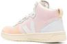 Lookbook VEJA V-15 High Top in Pelle ''Rosa Pastello Giallo'' VQ0203142