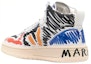Shop VEJA V-15 Kulit x Marni Hitam Multi VQMS-2884B-V1520-00N99